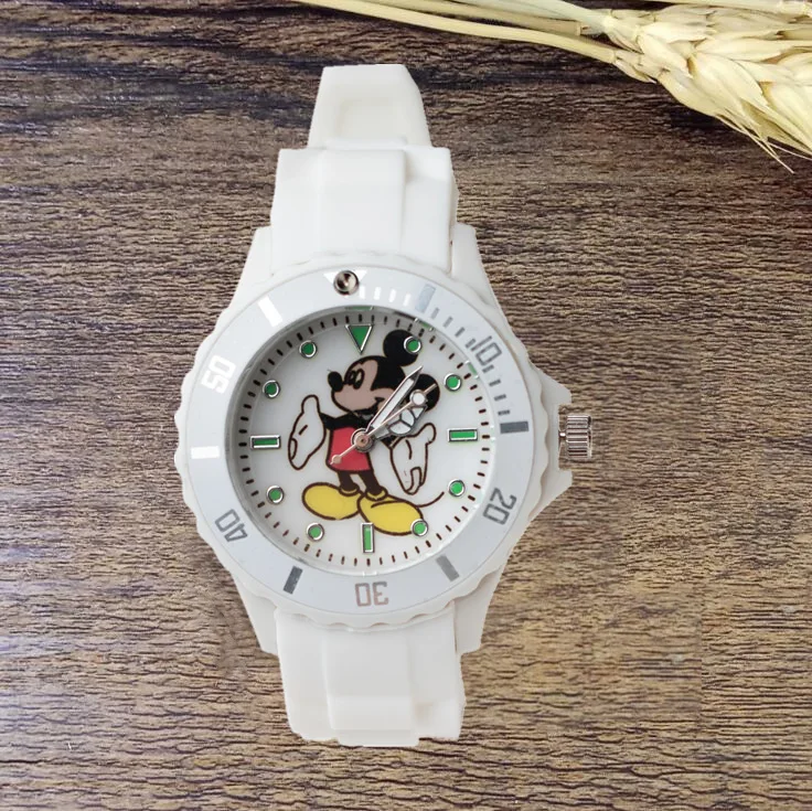 Детские кварцевые наручные часы с Микки Маусом подарок для детей мальчиков и