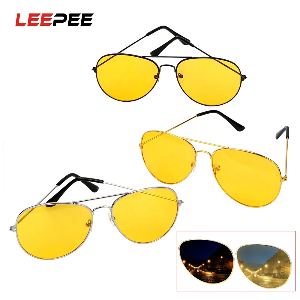 Очки ночного видения LEEPEE для водителей антибликовые поляризационные