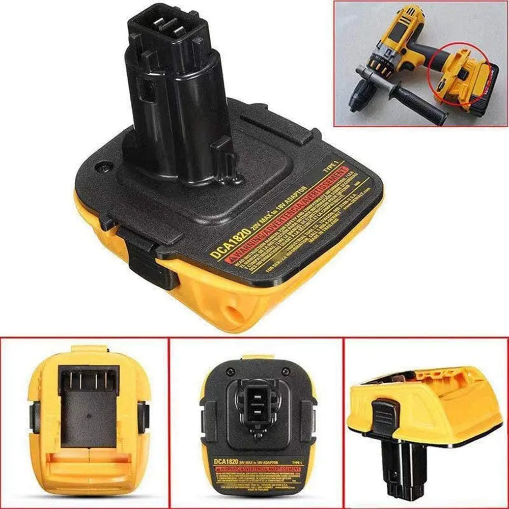 

DCA1820 Adapter Converter for DEWALT 18V Tools 20V Max Lithium Ion Battery Power Bank Function Compatible