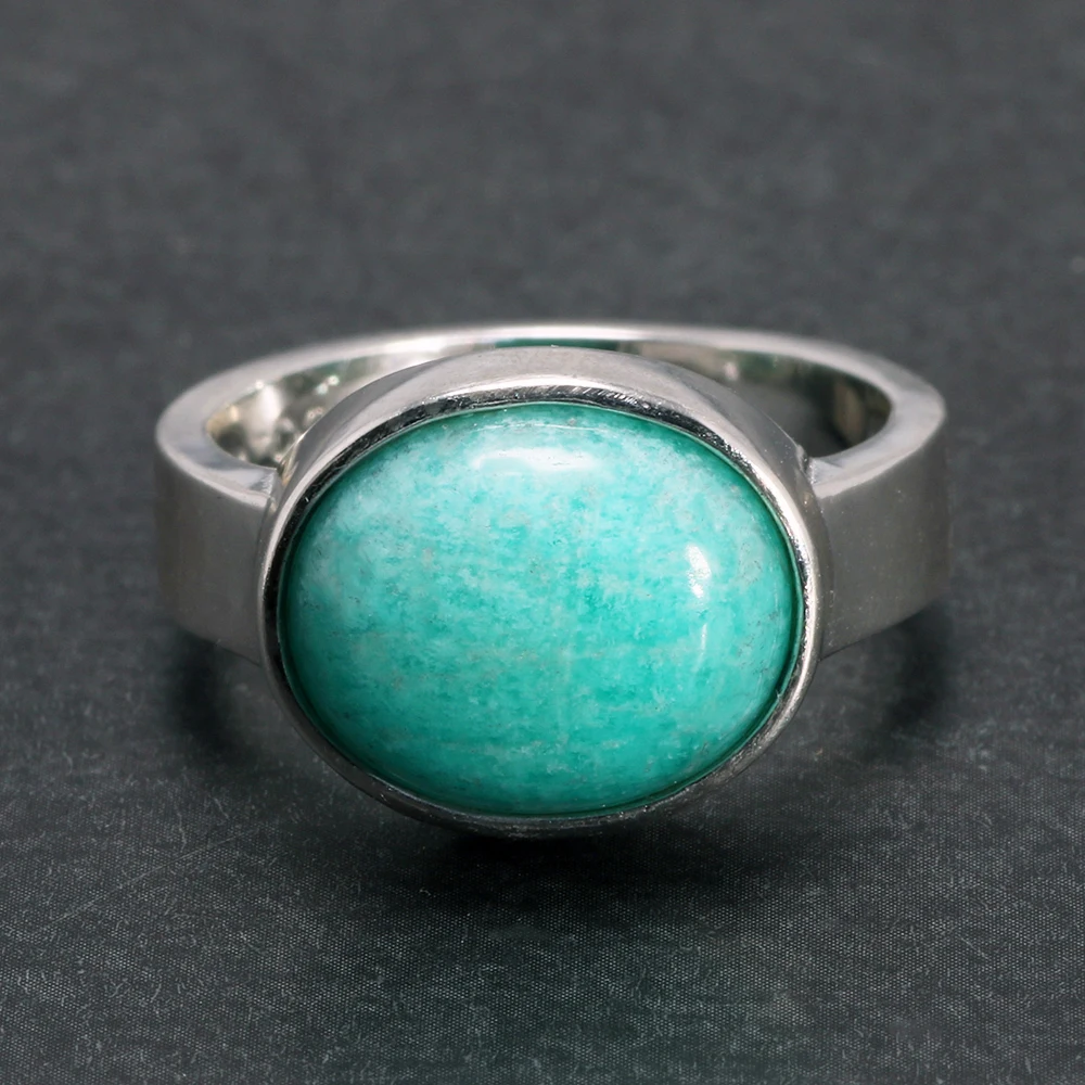 

Genuine Solid 925 Sterling Silver Ring Simple Ordinary Ring Turquoise Minimalist Wedding Jewelry Lady