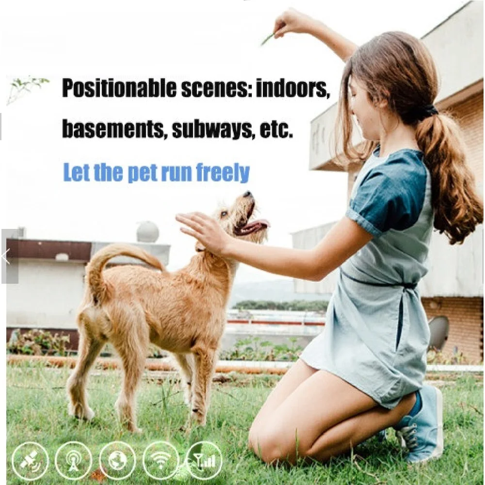 GPS трекер Водонепроницаемый собачий ошейник с анти потерянный Pet для обнаружения