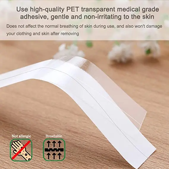 

Sexy Boob Body Tape Double Sided Tape for Clothes Skin Lingerie Dress Bra Shirt Sling, Adhesive Tapes with Dispenser