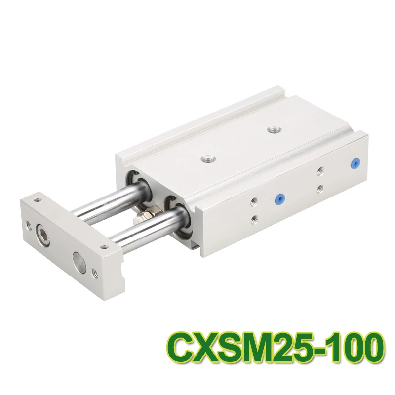 

CXSM25-100 высокое качество двойного действия двойной стержень Воздушный пневматический цилиндр CXSM 25-100 25 мм диаметр 100 мм ход с горкой подшипник