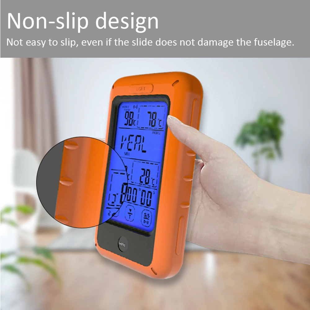 

TS-TP20 Water Milk Oven Thermometer Tools Wireless Touch Screen Digital Food Cooking Thermometer Meat BBQ Probe Thermometer