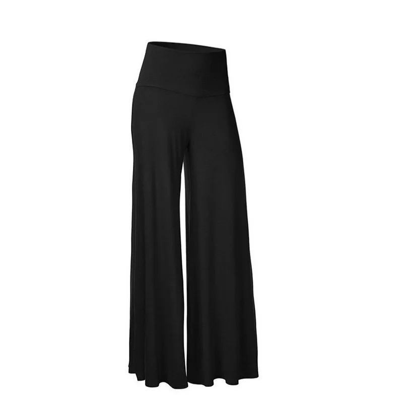 

HOUZHOU Classic High Waist Black Wide Leg Pants Women Oversize Loose Trousers For Female Office Lady Elegant Long Palazzo Pants