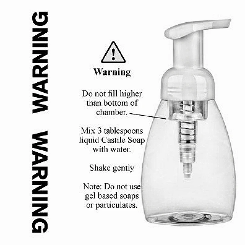 300 мл вспенивающая бутылка с помпой для мыла размера плюс диспенсер из пены