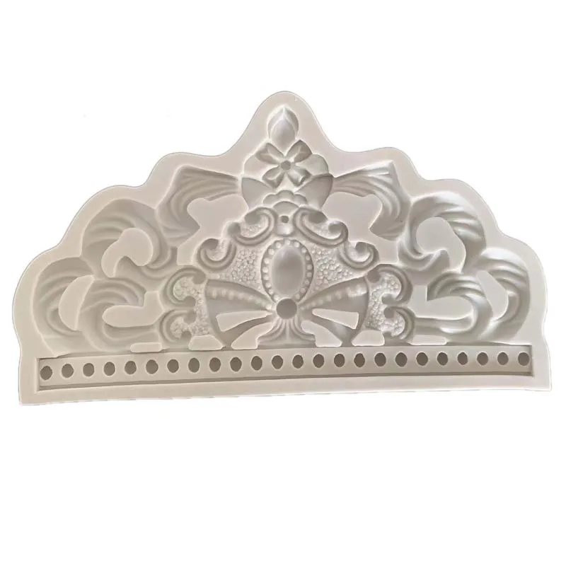 

Crown Lace Silicone Mold Wedding Cake Topper Fondant Cake Decorating Tools DIY Cake Baking Candy Clay Chocolate Gumpaste Mould
