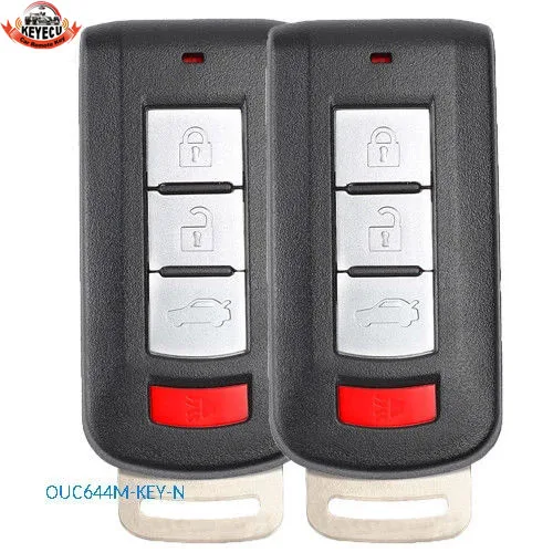 KEYECU 2 шт. дистанционный ключ брелок 315 МГц для Mitsubishi Lancer Outlander Mirage 2008 2009 2010 2016 OUC644M KEY