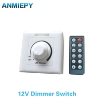 led dimmer switch dc 12v 24v 12a30a adjustable brightness lamp bulb strip driver single color light power supply controller