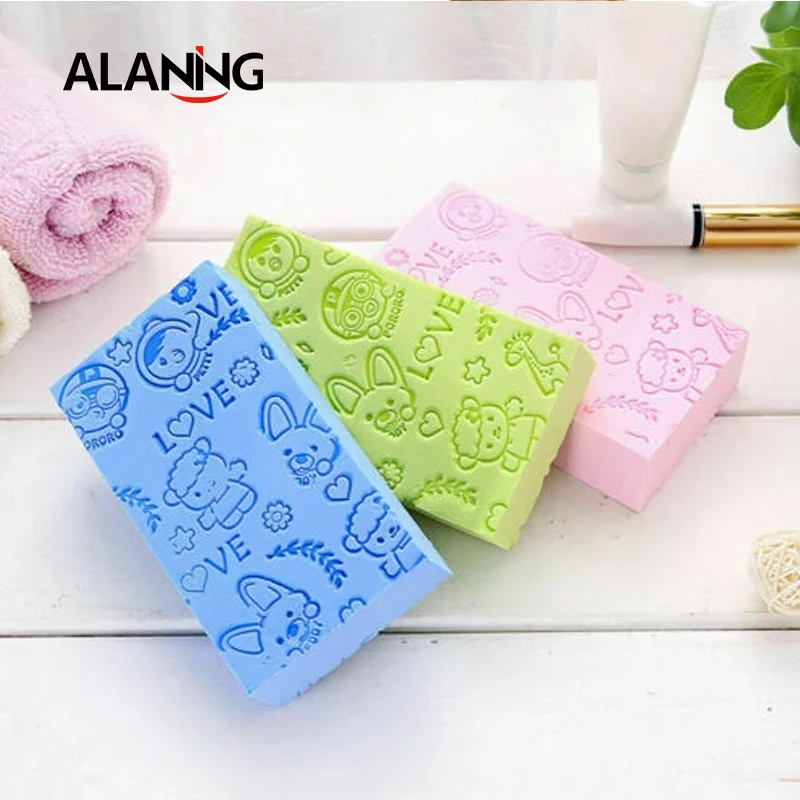 

Bath Sponge Dead Skin Remover Brushs Cartoon Print Cleaning Shower Absorb Water Sponge Wipe Children Baby Bath Tools Bathroom