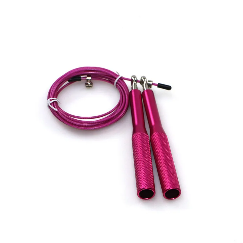 Скакалка Регулируемая алюминиевая ручка стальная проволока скоростная скакалка
