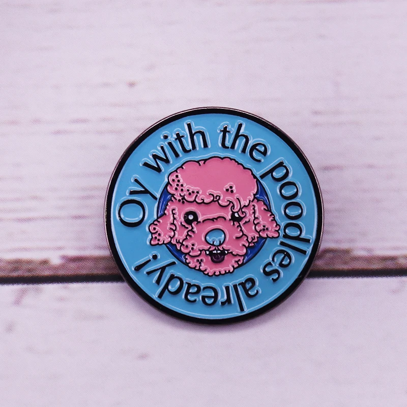 Эмалированная булавка с цитатой в виде пуделя поклонник Гилмора для девочек