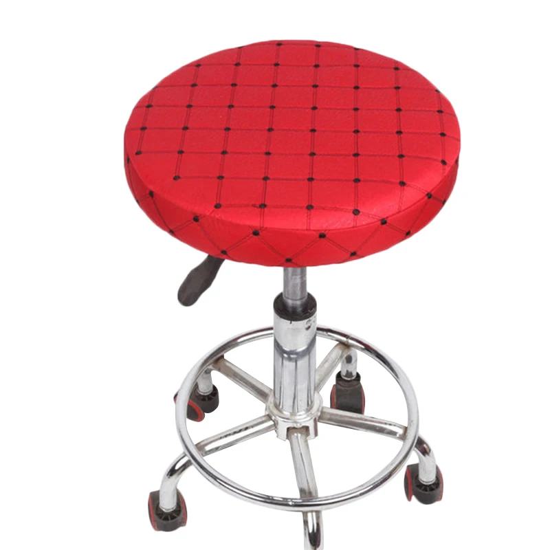 

Home Chair Cover Round Bar Stool Cover Protector Cotton Fabric Seat Chair Covers for Dentist Hair Salon Slipcover funda silla