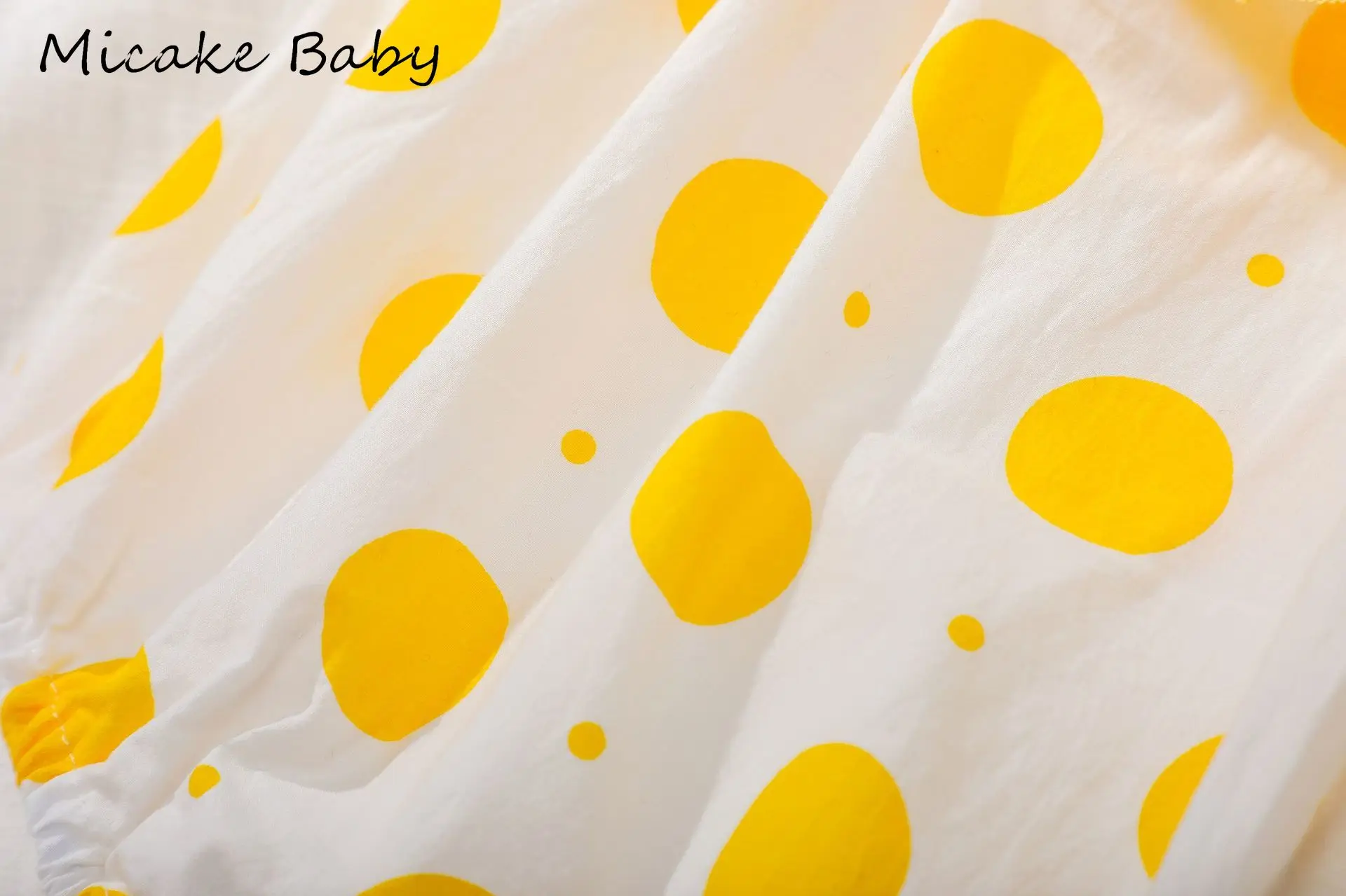 Летний комбинезон на бретельках для новорожденных одежда милый в горошек с