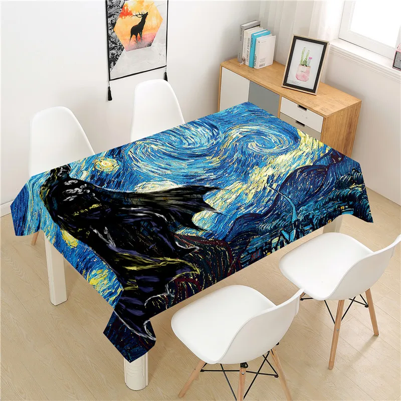 

Abstract Pattern Tablecloth polyester Hotel Picnic Table Rectangular Table Covers Home Dining Tea Table Decoration