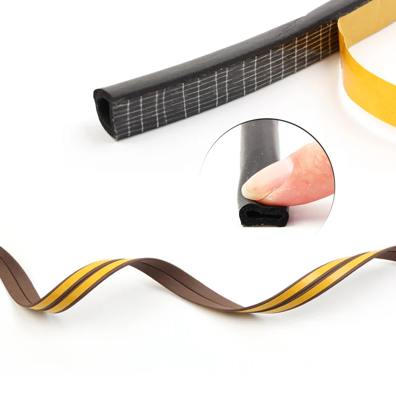 

New 5/10M Anti Collision Foam Draught Excluder Noise Insulation Soundproof Self Adhesive Window Door Seal Strip Home Hardware