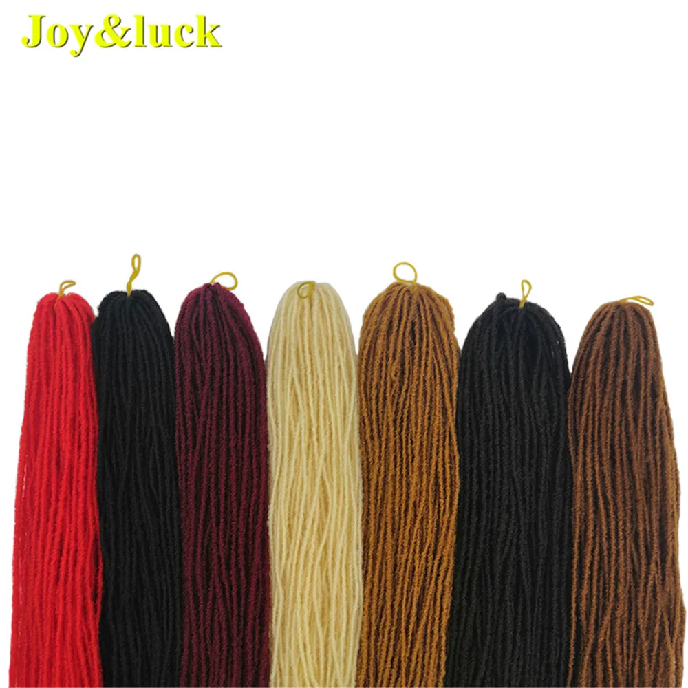 Длинные Синтетические плетеные косички Joy &amp luck 18 дюймов блонд бордовый цвет