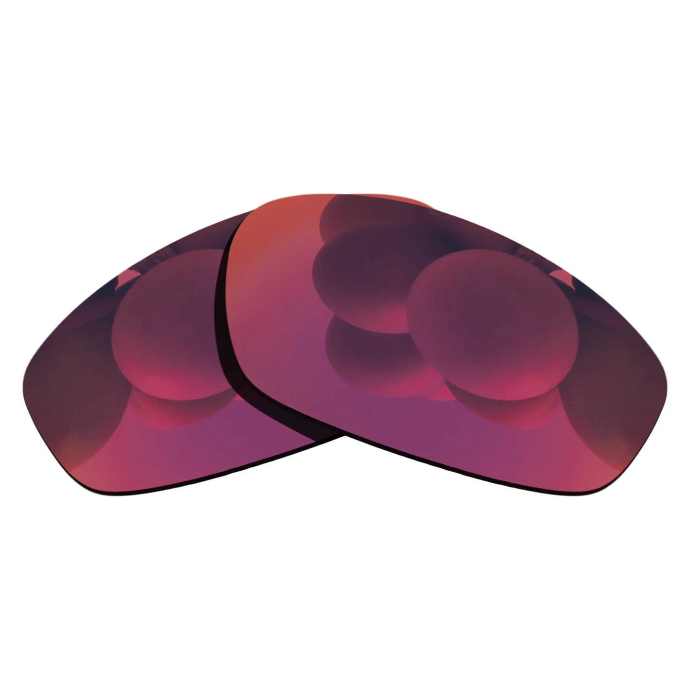 

100% Precisely Cut Polarized Replacement Lenses for Wiretap XL Sunglasses Magenta Red Mirrored Coating Color- Choices