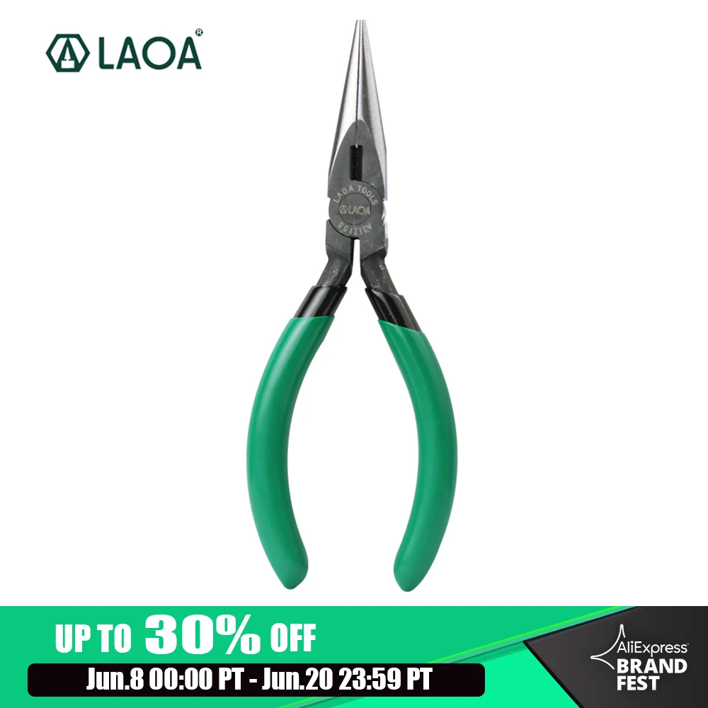 LAOA 5 дюймовые плоскогубцы для проводов Длинные носа ювелирные инструменты