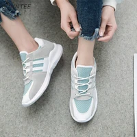 vulcanize shoes women trendy mesh korean style plus size breathable sneakers womens daily students white all match footwear chic
