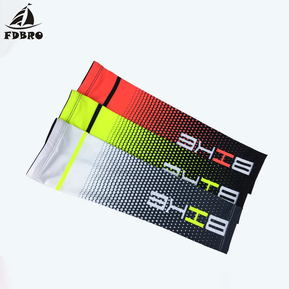 FDBRO 2 Pcs/lot Arm Sleeves Cycling Fishing Sport Sun UV Protective Cuff Basketball Warmer Manguitos Ciclismo Brazo Hombre | Спорт и