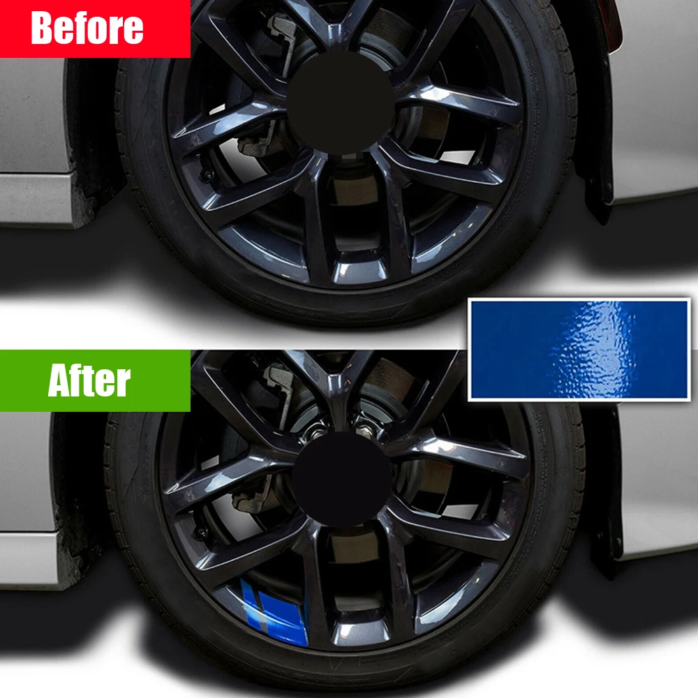 

6-Piece Car Car Stickers Rim Vinyl Decal Reflective Marking Cover Universal Cars Accessories