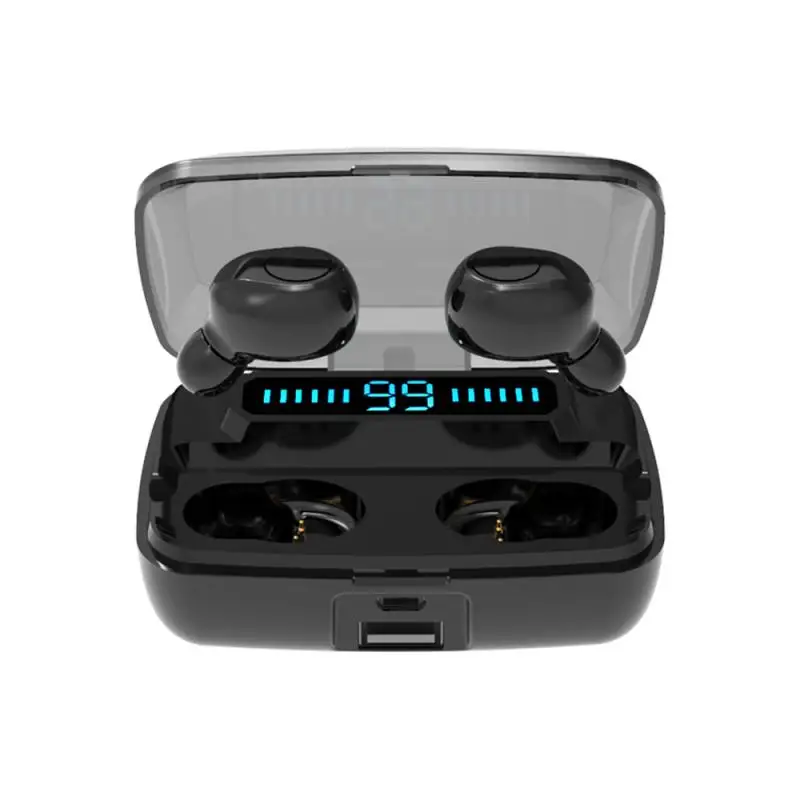 

3500 Mah Power TWS True Wireless Bluetooth Earphone Stereo Bass Earbud Headphones In ear Sport Headset LED Display Phone MIC