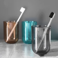 plastic simple transparent toothbrushing cup