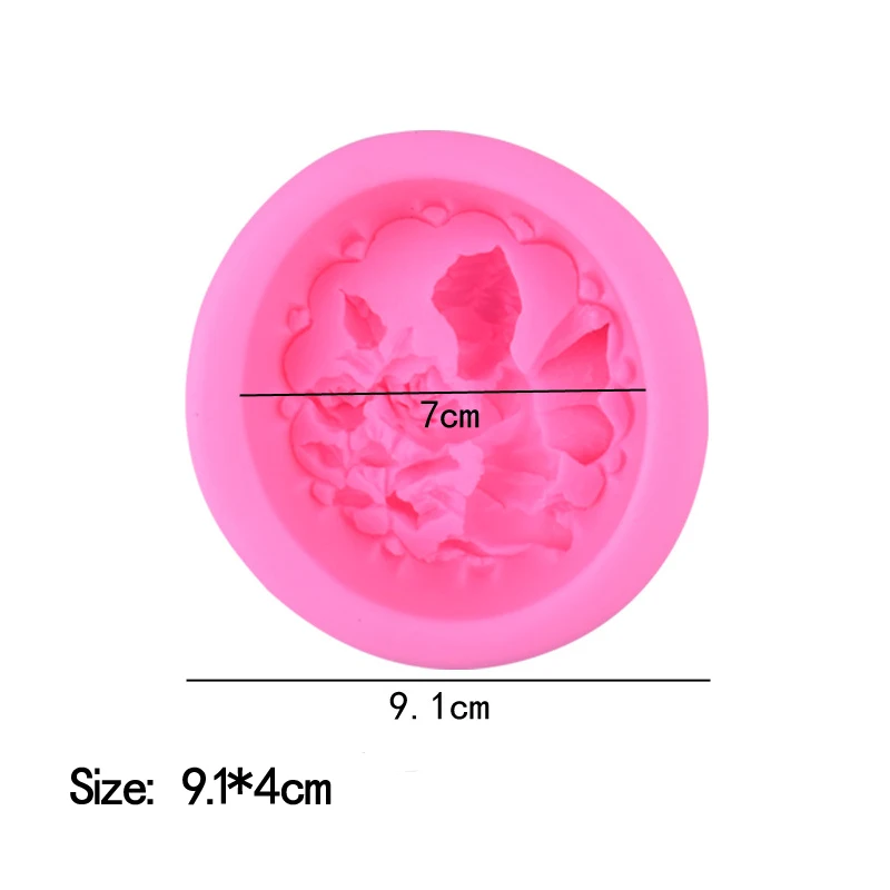 

Angel Holding Rose Shape Handmade Soap Mold Cake Baking Tool DIY Soap Making