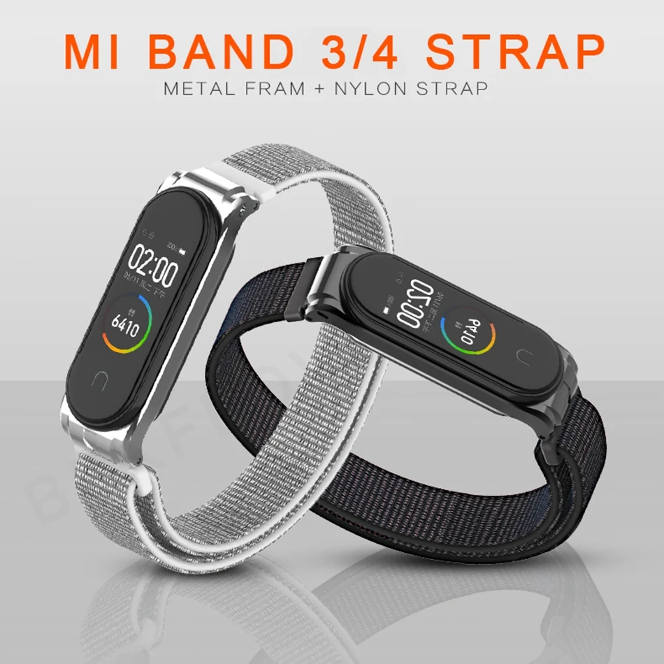 Протектор/браслет mi band 3 4 ремешок для Xiaomi mi band 4 3 браслет/ремешок для mi Band 4 3 ремешок металлический/нейлоновый браслет ремень