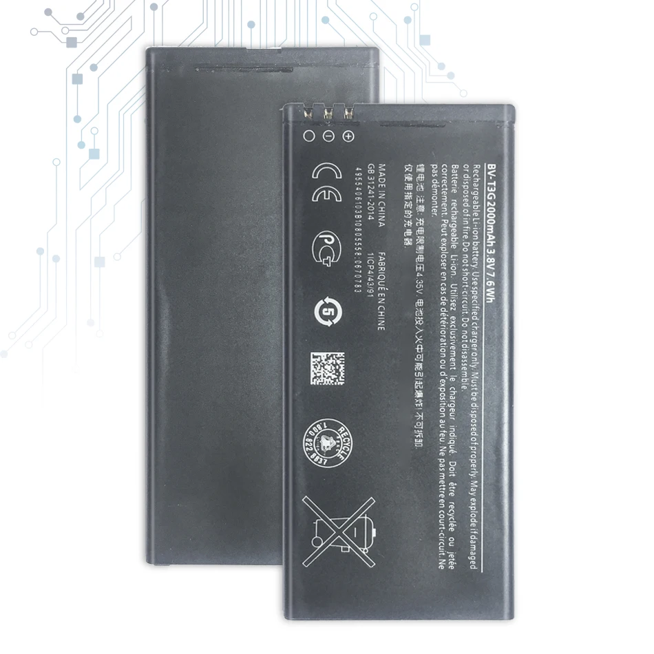 

BV-T3G Replacement Battery For Nokia Microsoft Lumia 650 RM-1154 2000mAh BVT3G T3G +Tracking Number