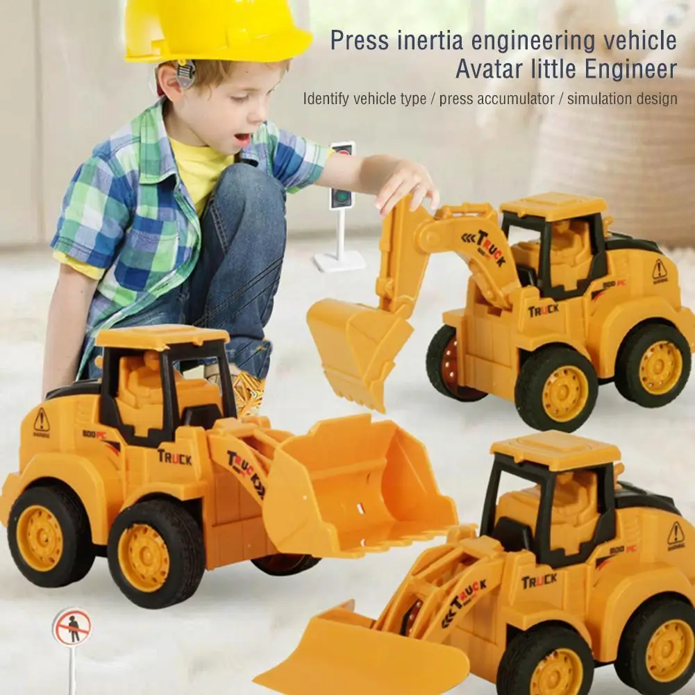

Press Power Inertia Excavator Toy Bulldozer Model Baby Toy Toy Engineering Cognitive Kid Boy Car Back Gift Kid Vehicles Car R6Z4