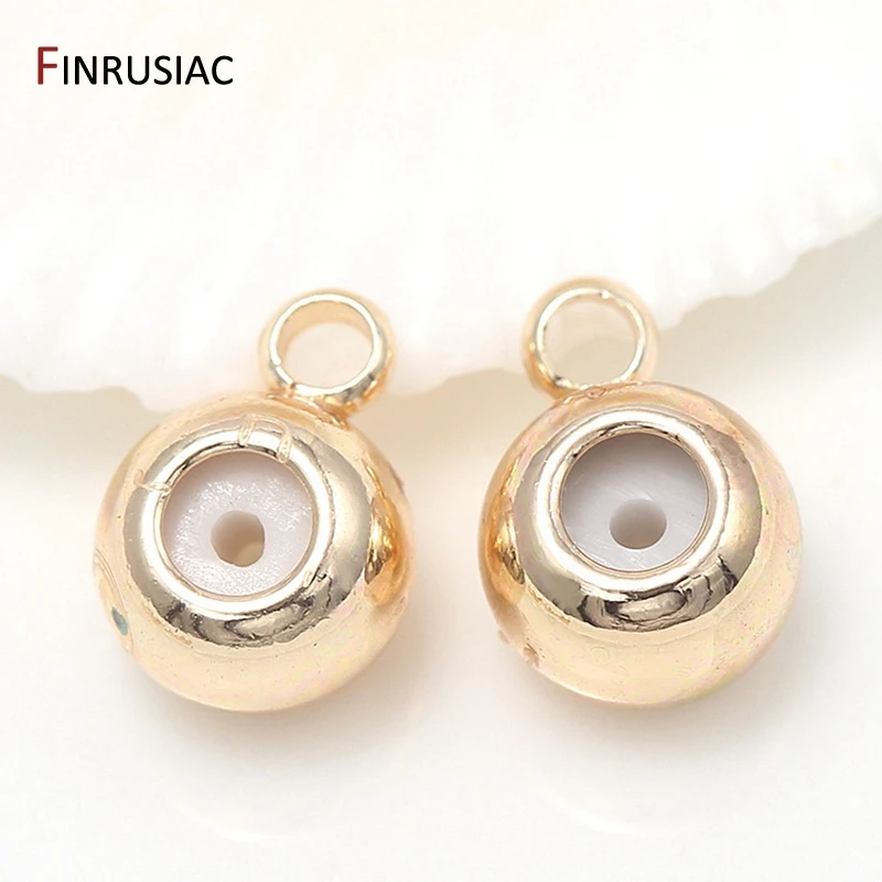 

14k Real Gold Plated 3mm/4mm/5mm/6mm Positioning End Beads DIY Making Jewelry Chain Connector Accessory Findings