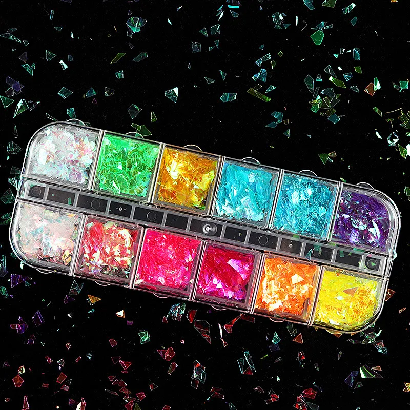 

1Box Colorful Sequins Resin Fillings Broken Glitter Sequin Diy Uv Epoxy Resin Mold Filler Nail Art Decor Crafts Jewelry Making