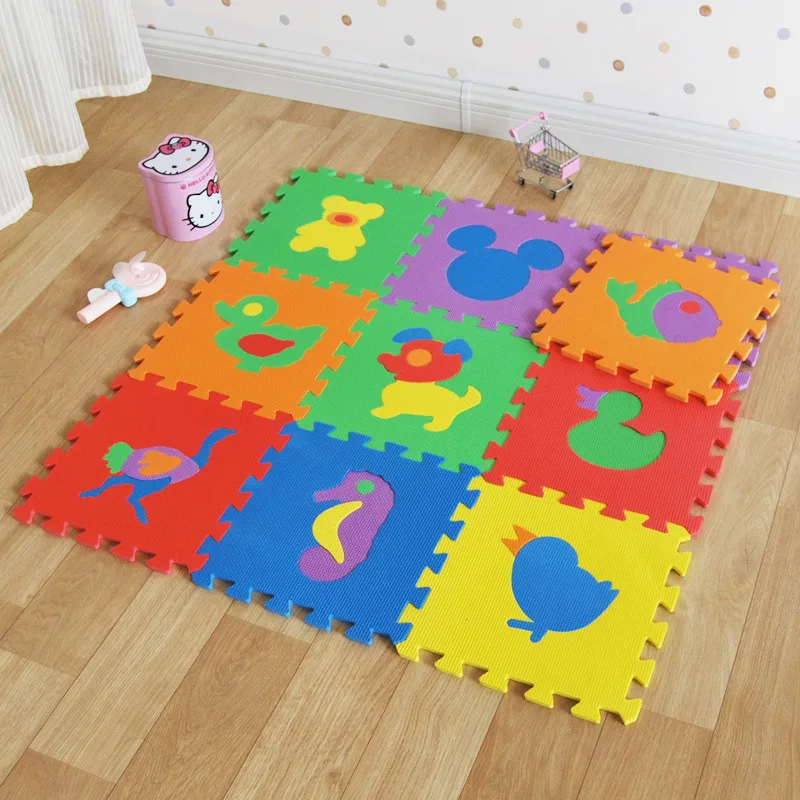 Спальня пенопластовая сборка пазл с животными коврик для лазания 10 милых