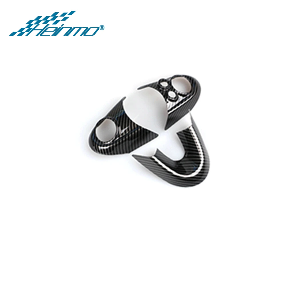 Carbon Fiber Для MINI Countryman F60 для MINI Clubman F54 для MINI Cooper F56 F57 наклейка на руль автомобиля для MINI Cooper аксессуары - Название цвета: Carbon Fiber