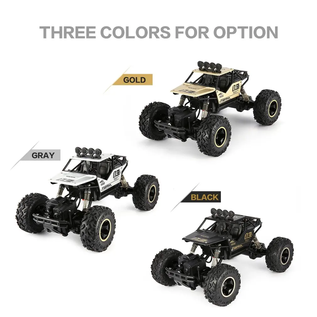 1/16 2 4 GHz сплав корпус Rock Crawler 4WD двойные двигатели внедорожный пульт