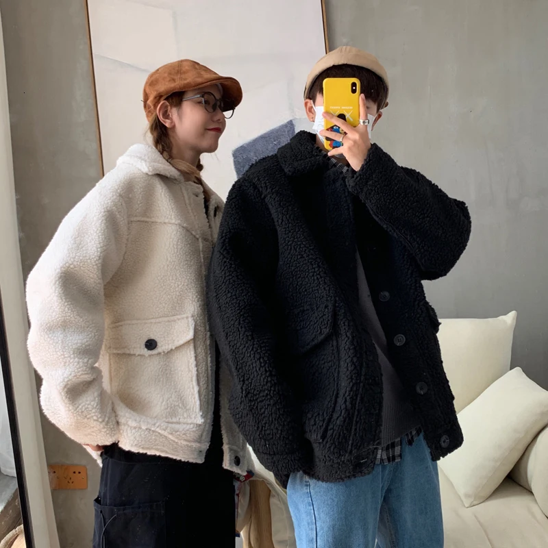 2019 зимняя мужская утепленная одежда из овечьей шерсти с хлопковой подкладкой для