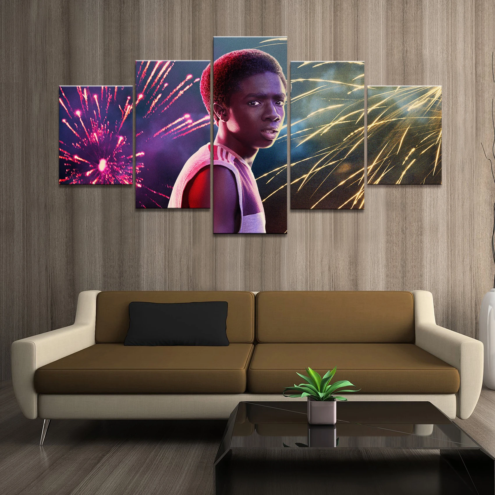 Модульная Картина на холсте для домашнего декора 5 шт. очень странные дела 3