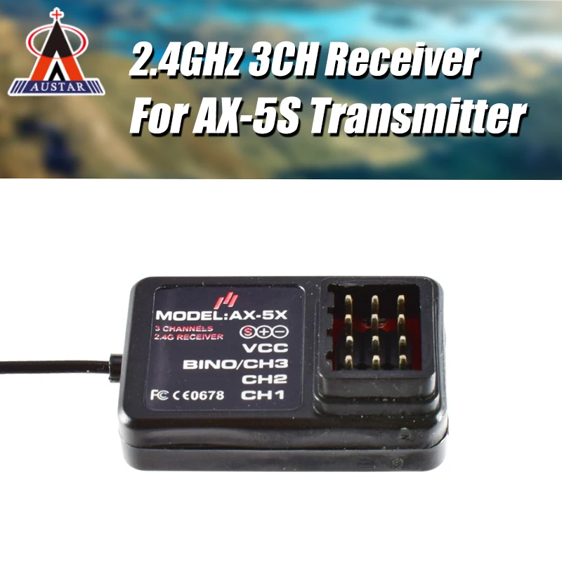 

AUSTAR AX-5S 2.4GHz 3CH Receiver RC Upgrade Space Parts RC Car Boat AUSTAR AX5-S Transmitter for TRX4 Axial SCX10 D90 RC Car