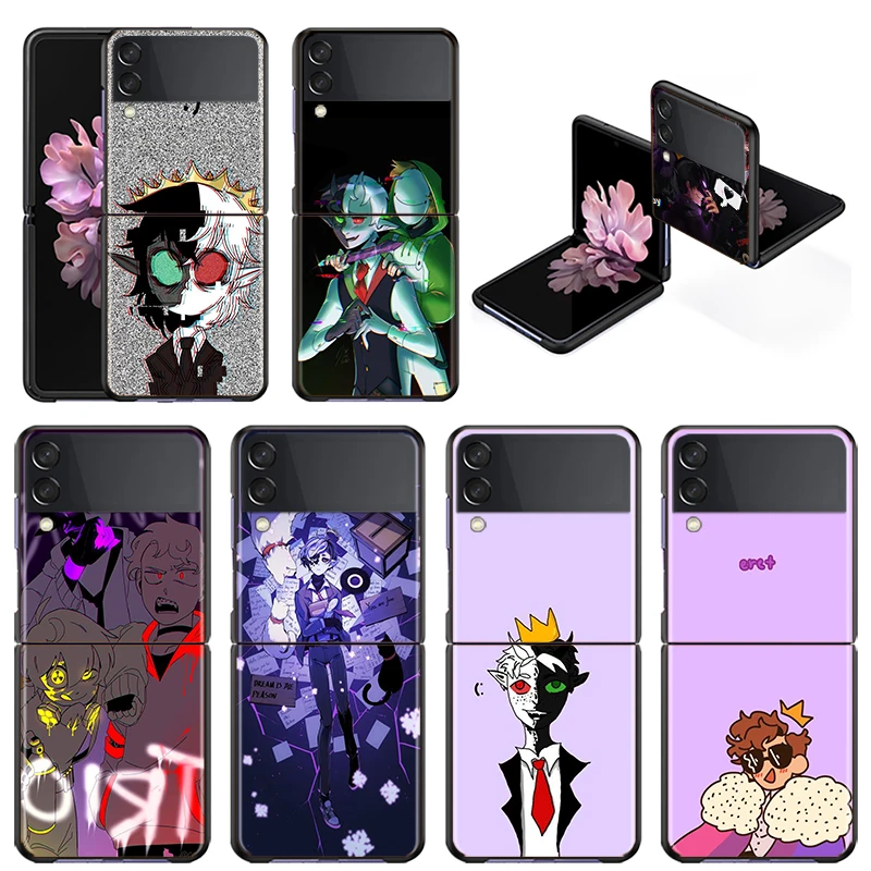 

Shockproof Mobile Hard Cover Dream Smp Ranboo For Samsung Galaxy Z Flip 3 5G Black Fundas Phone Case