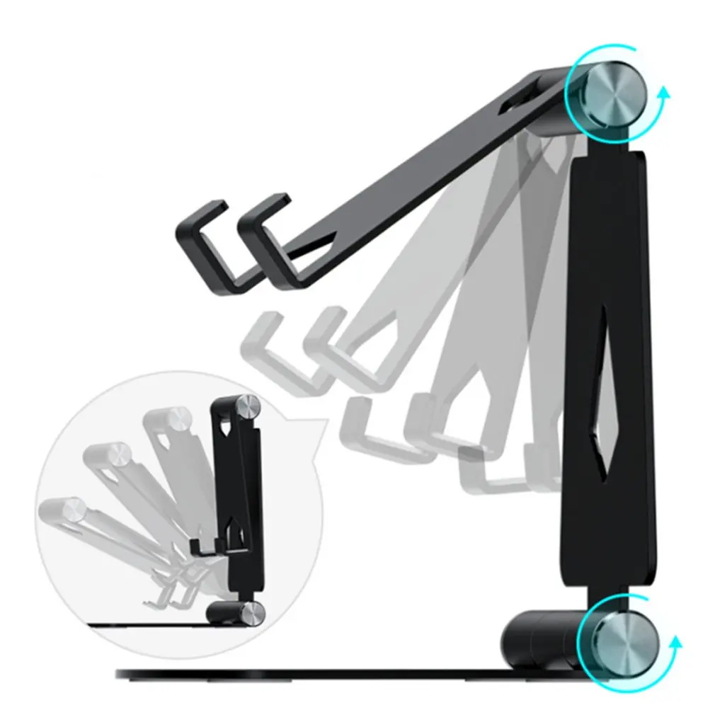 

Foldable Desktop Aluminum Alloy Phone Holder Aluminum Alloy Lazy Bracket Creative Stand For Mobile Phone And Tablet High Quality