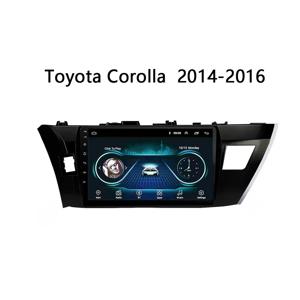 Автомобильный радиоприемник для Toyota Corolla 2014 2016 10 &quotAndroid 8 1 DVD мультимедиа плеер с