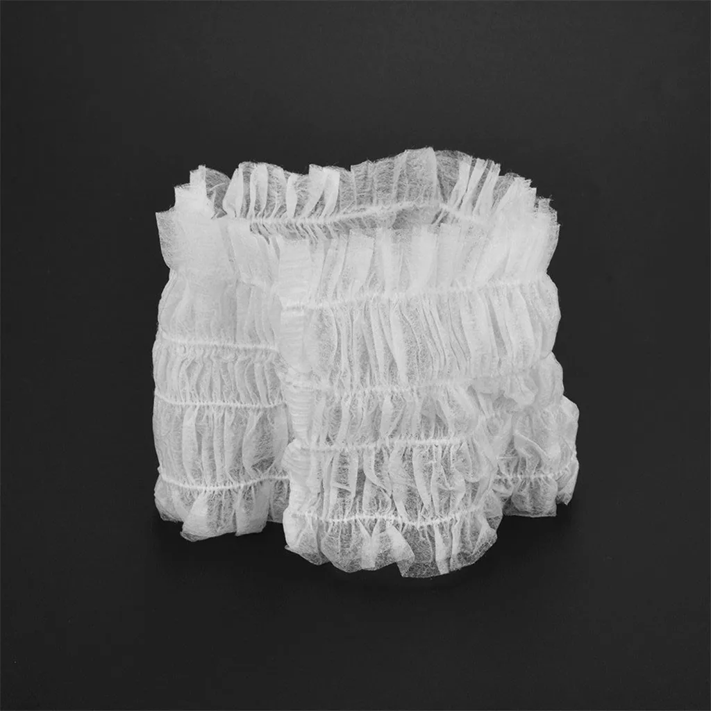 100 одноразовых повязок для волос эластичное не Тканое оголовье салона ванной