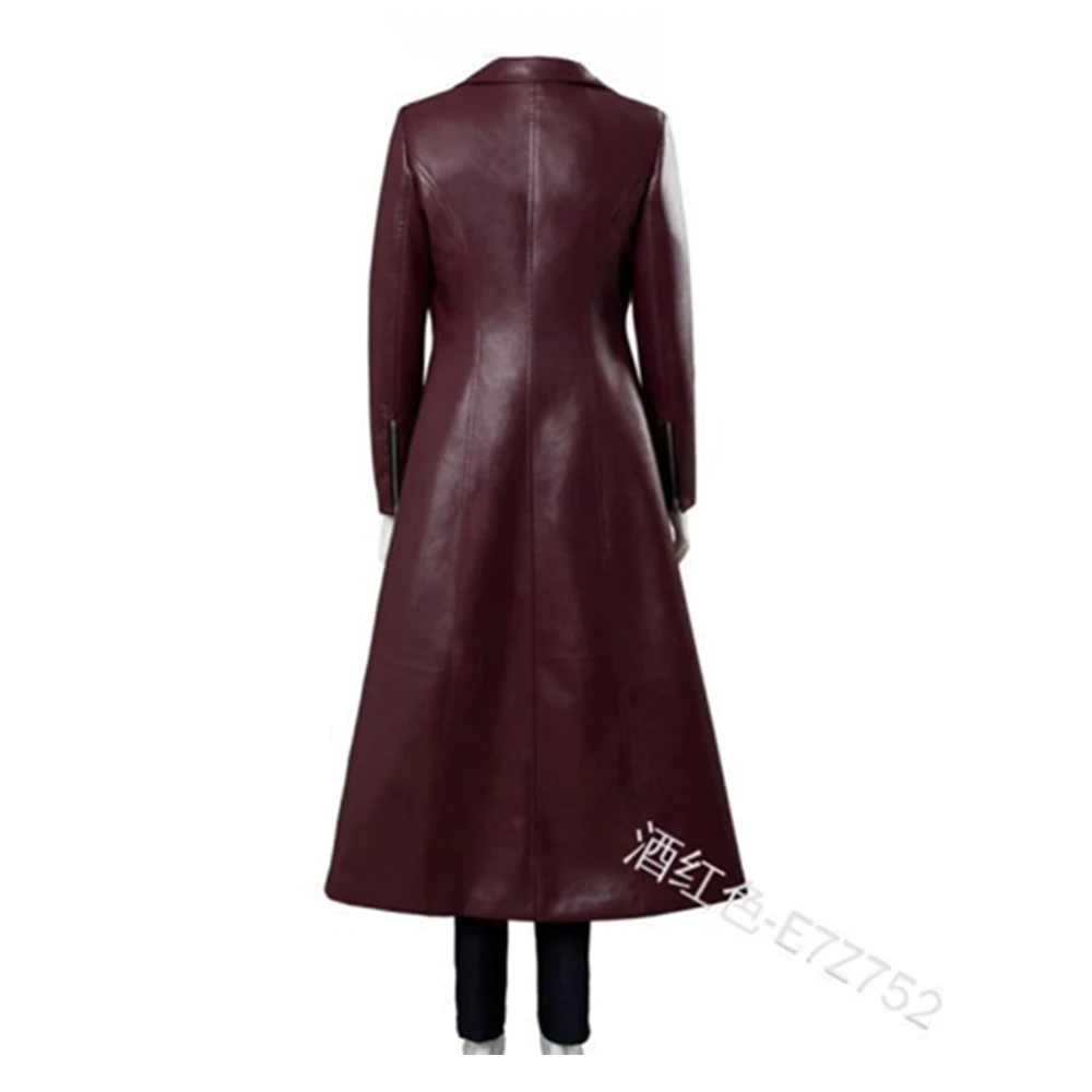 

Mandylandy Autumn Lady Leather Jacket Long Women's Leather Coat Slim Fashion Punk Female Motorcycle Clothing Faux Leather Coat