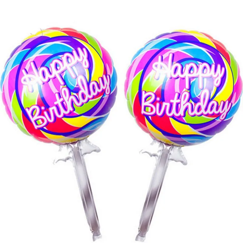 1 шт большой леденец Конфеты Фольга шарики Baby Shower вечерние Happy День рождения
