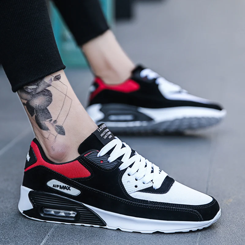 10 Бесплатная доставка мужские 90 прогулочная обувь нецветные белые кроссовки 270