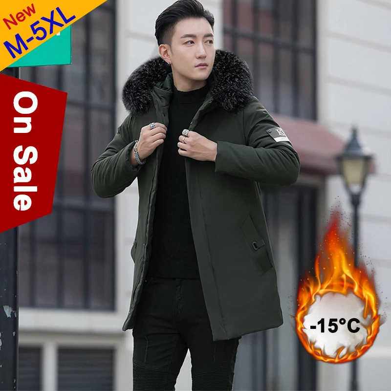 Зимние теплые длинные куртки пальто для мужчин с капюшоном мужские куртка парка