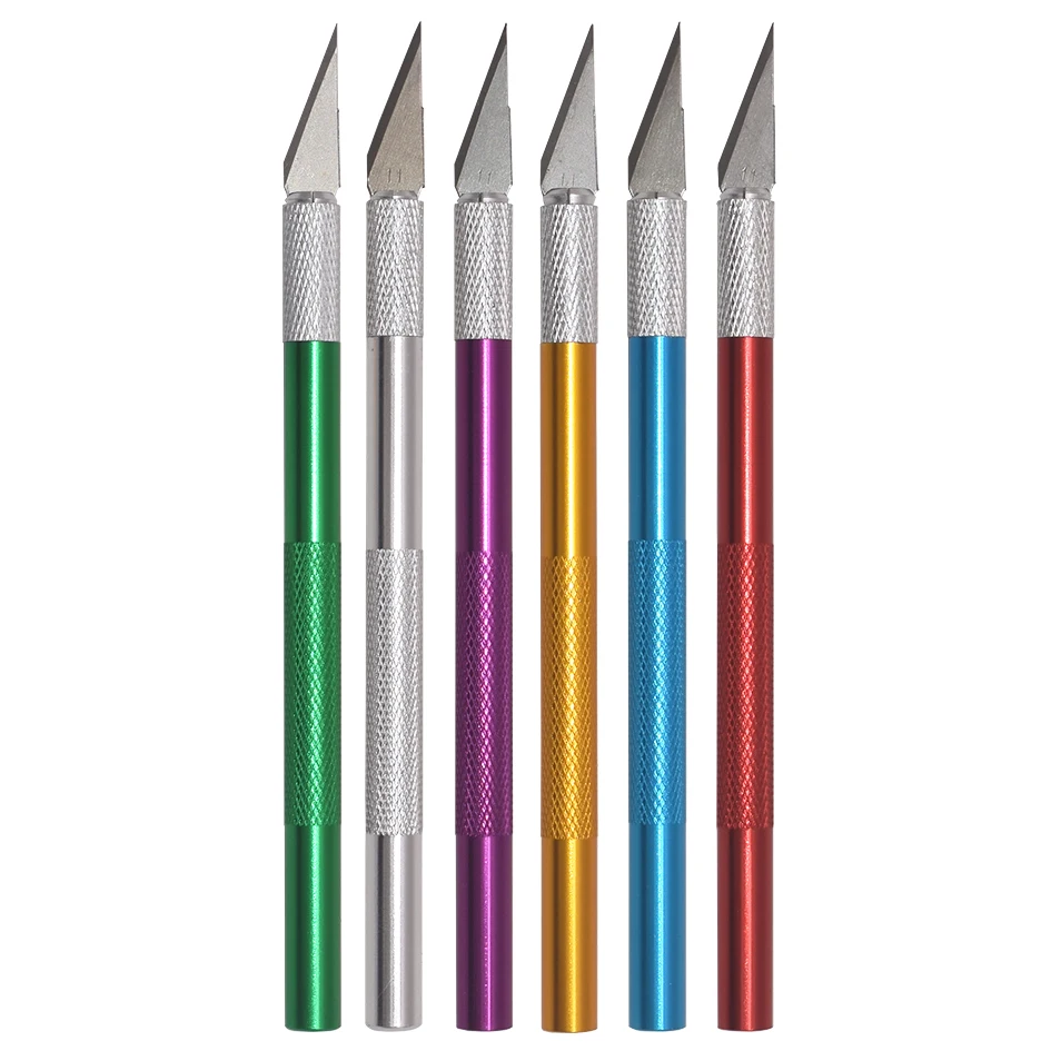 Price مجموعة أدوات سكين مشرط معدني ، شفرات مانعة للانزلاق ، أدوات يدوية لإصلاح الهاتف الخلوي ، 11 مقبض سكين مع شفرة ، DIY