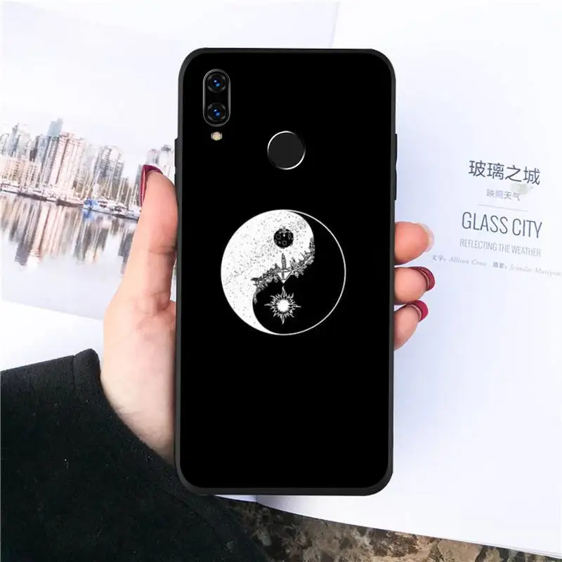 

Taiji Yin Yang Eight Diagrams Chinese Kongfu Phone Case For Huawei honor Mate P 10 20 30 40 i 9 8 pro x Lite smart 2019 nova 5t